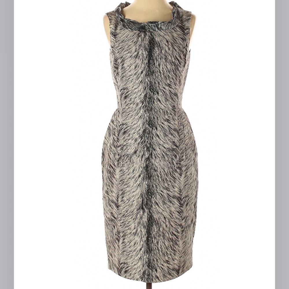 Oscar de la Renta 100% Silk Zebra Dress